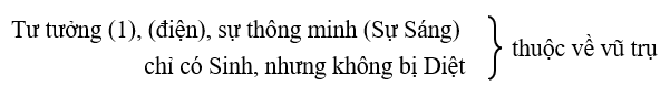 Những gì vô trọng lực chỉ có Sinh, nhưng không bị Diệt
